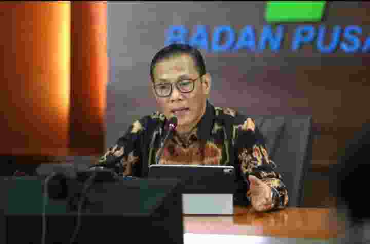 Kepala BPS Suhariyanto merilis hasil survei BPS 2021. foto:HO-Humas BPS.