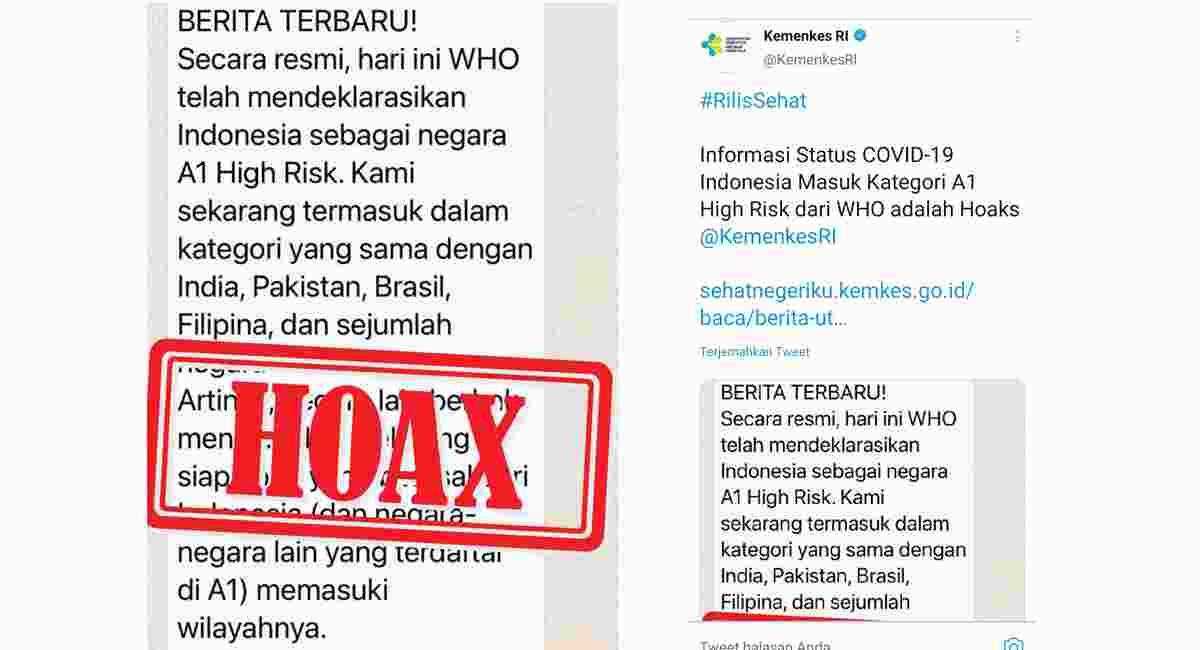 status covid-19 indonesia A1 hoax