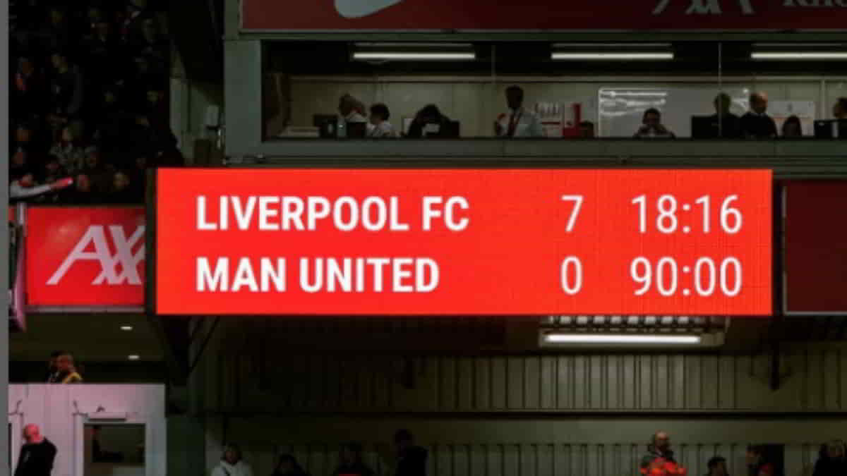 Liverpool VS Manchester United 7-0, Darwin Nunez Cetak Brace