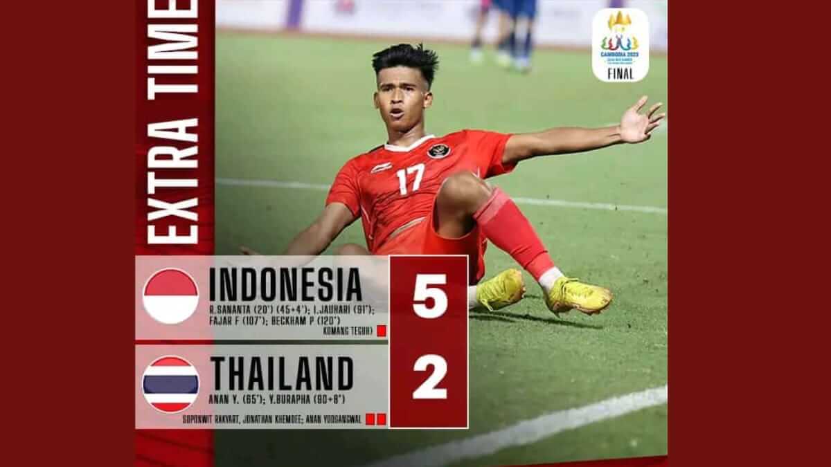 Hujan Kartu Merah, Indonesia Raih Medali Emas SEA Games Sepak Bola