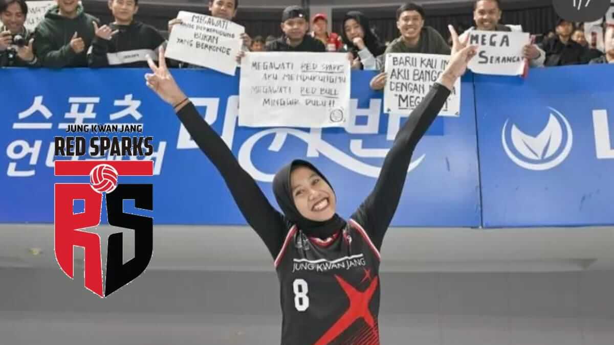 Megawati Bersinar, Red Sparks Raih Kemenangan Ketujuh di Liga Voli Korea Selatan