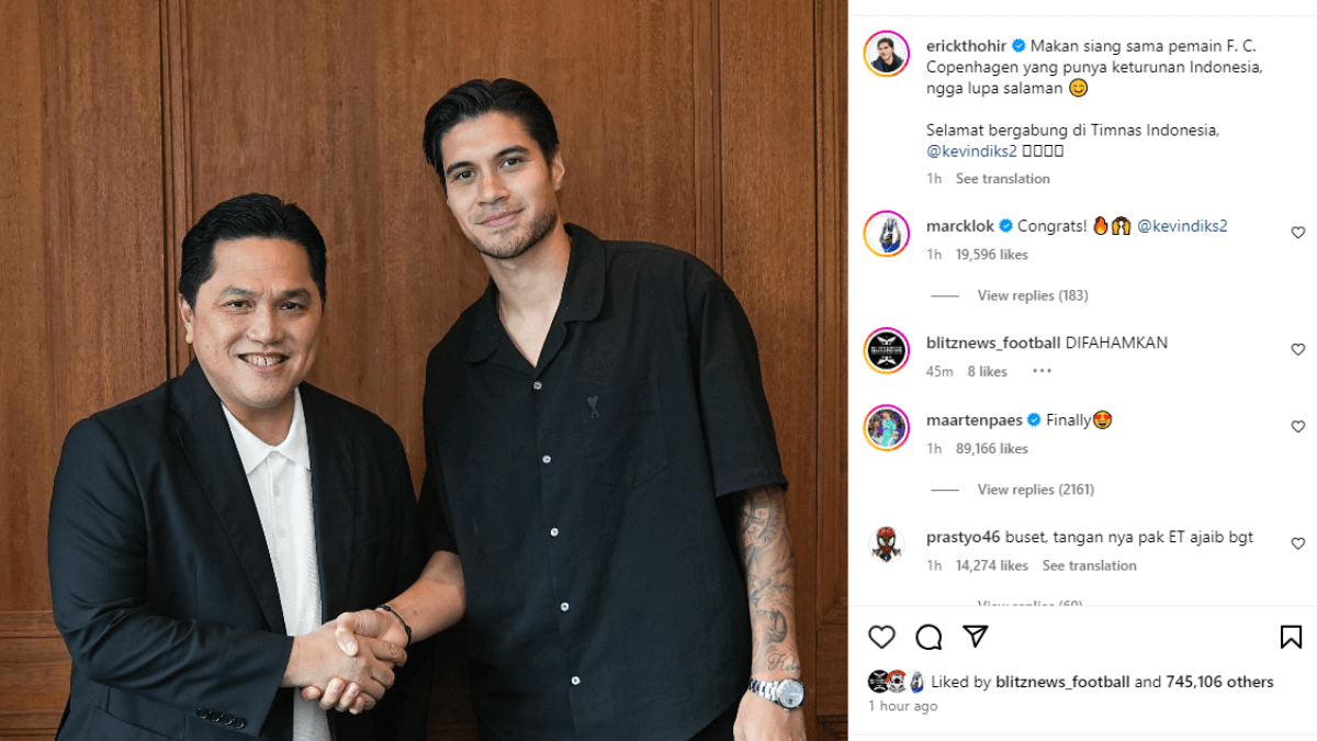 Sudah Jabat Tangan dengan Erick Thohir, Kevin Diks Segera Gabung Timnas Indonesia